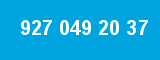 927 049 20 37 927 049 20 37